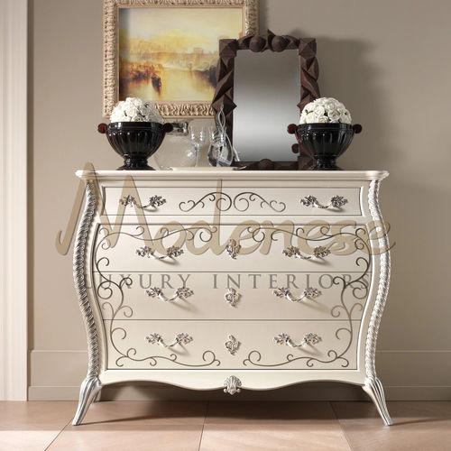Комод барокко - 21214 - Modenese Luxury Interiors - из латуни / из нержавеющей стали / из орехового дерева