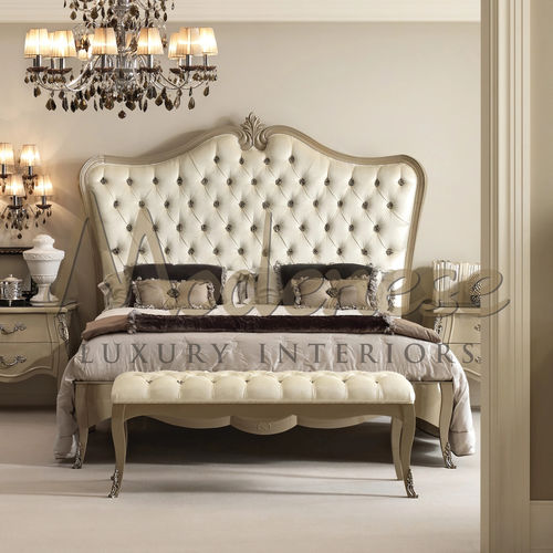 Кровать размер king size - 21211 - Modenese Luxury Interiors - современная / обитая / с обитым изголовьем
