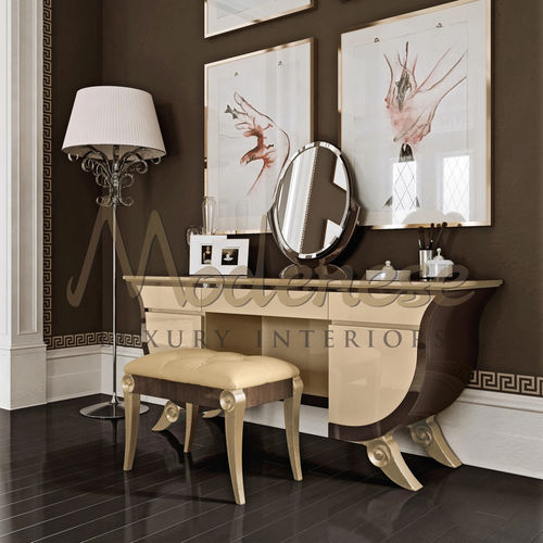 Современный туалетный столик - 21202 - Modenese Luxury Interiors - из дерева / из металла / из золота