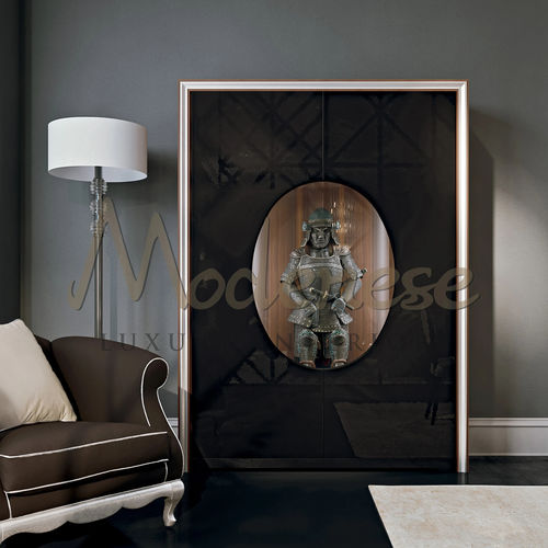 Современный шкаф для одежды - 21107 - Modenese Luxury Interiors - из дерева / с распашными дверями / коричневый