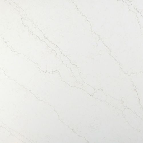 Плита из камня из кварца - 8051 Calacatta Bettogli - OKITE - для внутренней компоновки / для ванной комнаты / для кухни