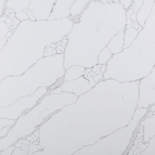 Плита из камня из кварца - 8052 Calacatta Oro - OKITE - для внутренней компоновки / для ванной комнаты / для кухни