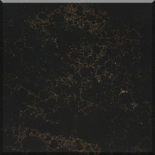 Плита из камня из кварца - 1804 Nero Reale - OKITE - для кухни / коричневая