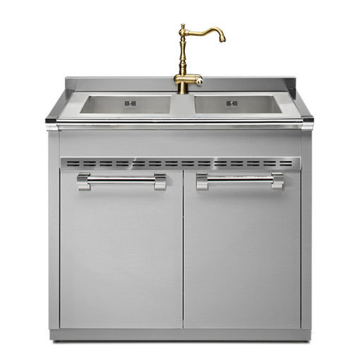 Тумба для раковины из нержавеющей стали из нержавеющей стали - ASCOT 90  - STEEL - для бытового использования