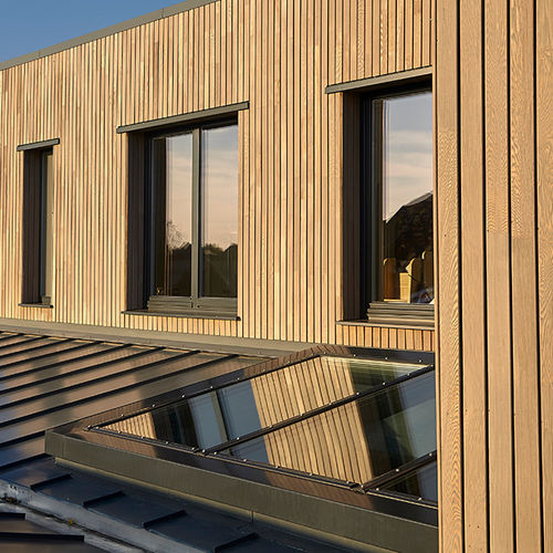 Фиксированная стеклянная крыша - PR60 PASSIVHAUS - LAMILUX Heinrich Strunz GmbH - из алюминия / пламестойкая
