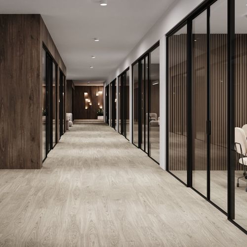 Напольное покрытие из пробкового дерева - PURE OAK GREY  - Wicanders - для интерьера / для гостиной / для офиса