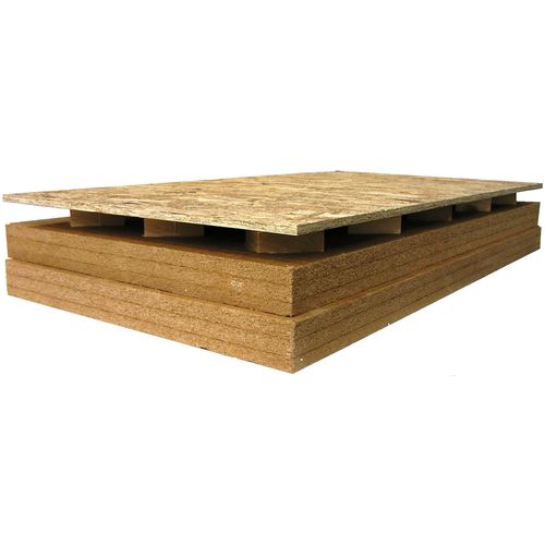 Термоакустическая изоляция - AIREK ECOWOOD - RE.PACK Srl - из древесного волокна / на жесткой панели / для вентилируемой крыши
