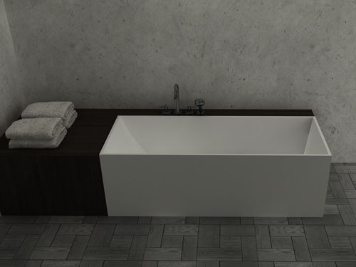 Островная ванна - BS-S24 - Bella Stone Company Limited - из Solid Surface / белая