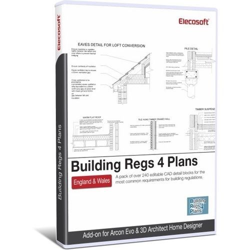 Программное обеспечение CAO - BUILDING REGS 4 PLANS PACK - Eleco Software - чертежное / для бетонной конструкции / 2D