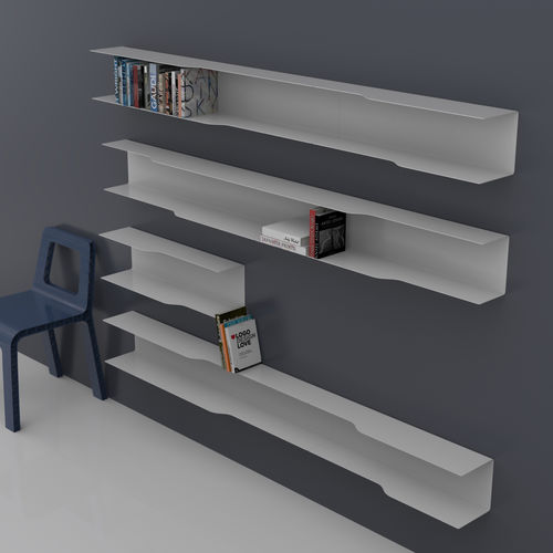 Настенный стеллаж - USHELF - VIDAME EDITIONS - модульный / современный / из стали, покрытой порошком
