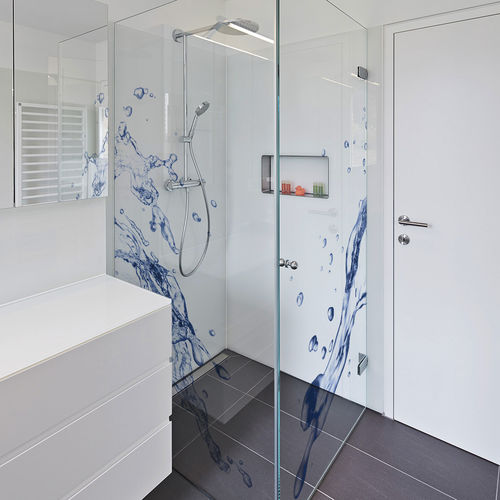 Стеклянная панель с настилом - Glas Marte GmbH - декорированная / непрозрачная / цветная