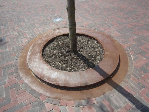 Рамка для дерева - RIEST - ANAE street furniture - из кортеновской стали / круговая
