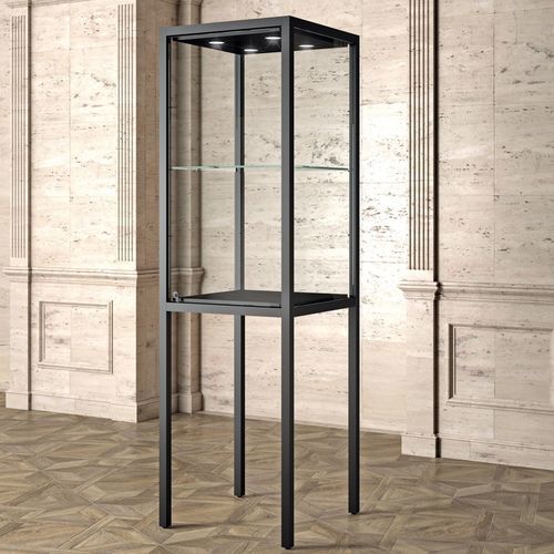 Современный стеклянный шкаф - MU/60F - Italvetrine - на основании / из закаленного стекла / из железа