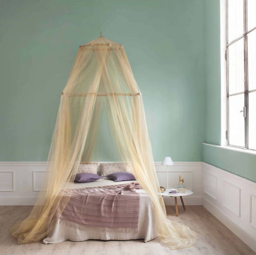 Двуспальная москитная сетка для кровати - TINA LUREX GOLD - MOSQUITO NET FOR QUEEN SIZE BED - FOUR OPE - Grigolite