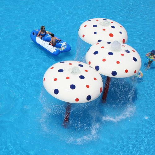 Фонтан для аквапарков - MUSHROOM - Polin Waterparks - из нержавеющей стали / современный