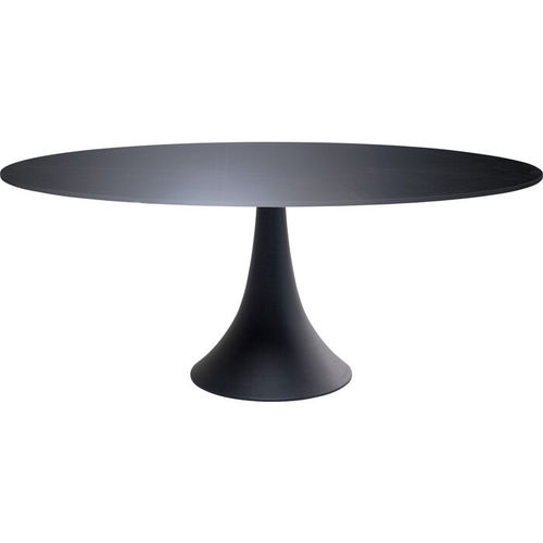 Современный обеденный стол - Possibilita - KARE Design - из керамики / с основанием из лакированного алюминия / овальный