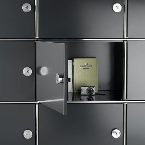 Шкафчик для раздевалки из металла - INOX-BOX - Dynamobel - с ключом / для офиса / для хранения