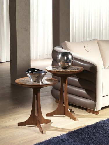 Современный вспомогательный столик - TL50 TL51 DESYO  - CARPANELLI - из дерева / круглый / для бытового использования