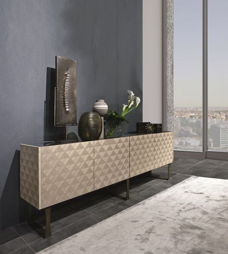 Современный буфет - CR63 SQUARE  - CARPANELLI - из экзотических пород дерева