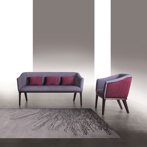 Современный диван - DI53 CLUB  - CARPANELLI - из ткани / фиолетовый