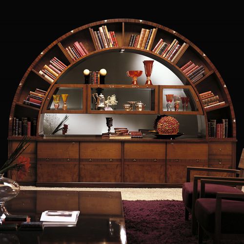 Настенный книжный шкаф - VL13 ARCO  - CARPANELLI - высокий / классический / из орехового дерева