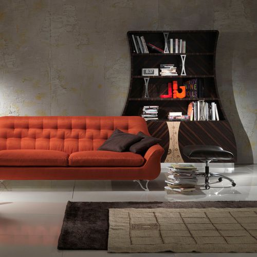 Современный книжный шкаф - LB13 CARTESIO  - CARPANELLI - из эбенового дерева