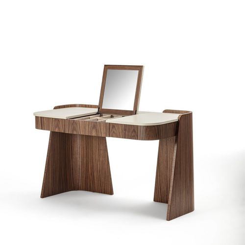 Современный туалетный столик - TS12 SHAPE - CARPANELLI - из дерева / из кожи / на высоких ножках