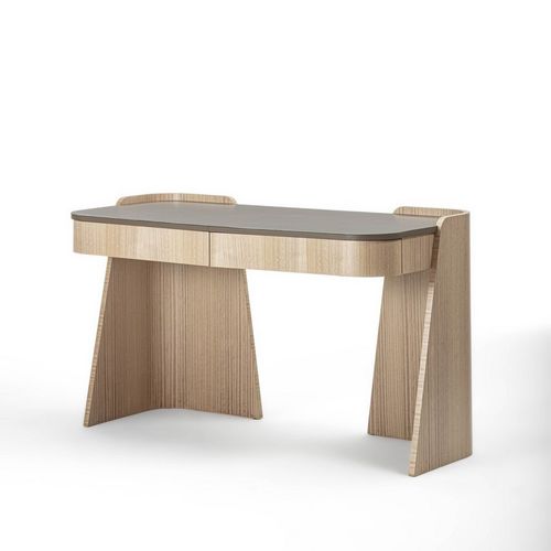 Напольный рабочий стол - SC34 SHAPE - CARPANELLI - современный / из кожи / прямой