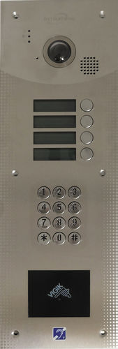 Дверная станция из металла - 27-3001 - Intratone - для наружного применения / с камерой / телефонная гарнитура (микрофон с громкоговорителем)