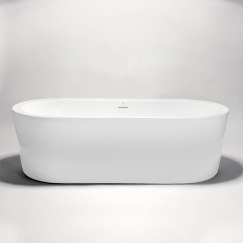 Овальная ванна - BT8002B18 - Blu Bathworks - островная / для жилых зданий / из акрила