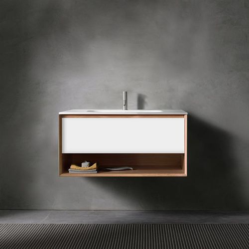 Столешница для раковины из дуба - F45V2-0900 + FV2D-0900 - Blu Bathworks