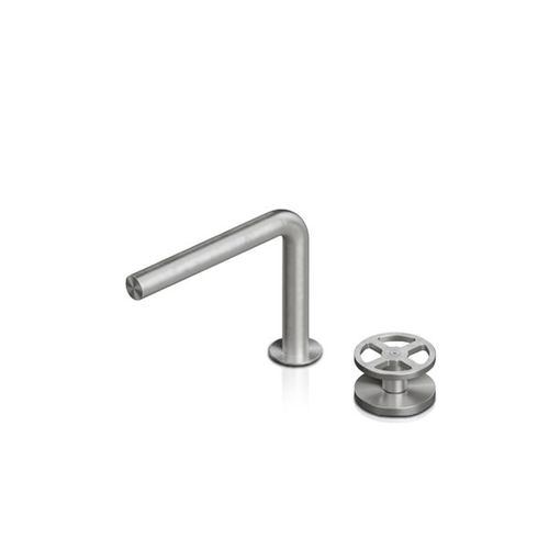 Однорычажный смеситель для раковины - QTH-2051 + QDS-0101 - Blu Bathworks - настольный / из нержавеющей стали / для ванной комнаты