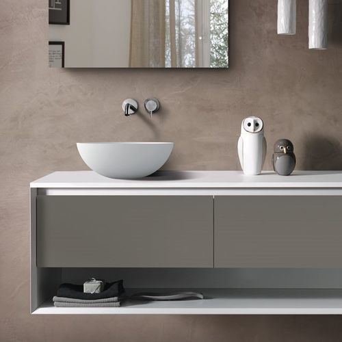 Настольная раковина - SA0211 - Blu Bathworks - из кварцита / глянцевая / матовая отделка