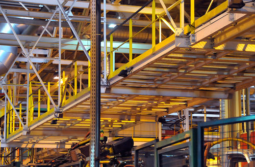 Мосток из стали - INDUSTRIE - Coutier Industrie - из алюминия / для интерьера / с балками