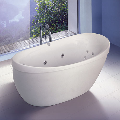 Овальная ванна - ARTESIA - Awal Bathsystem - отдельностоящая / из акрила / гидромассажная
