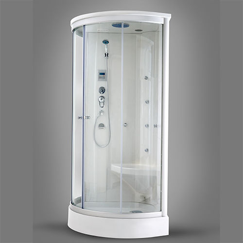 Паровая душевая кабина - BARI - Awal Bathsystem - из стекла / с распашной дверцей / круговая
