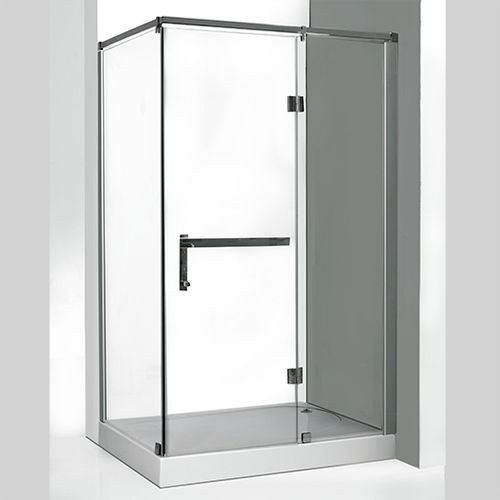Душевая кабина из стекла - MILANO - Awal Bathsystem - с распашной дверцей / прямоугольная