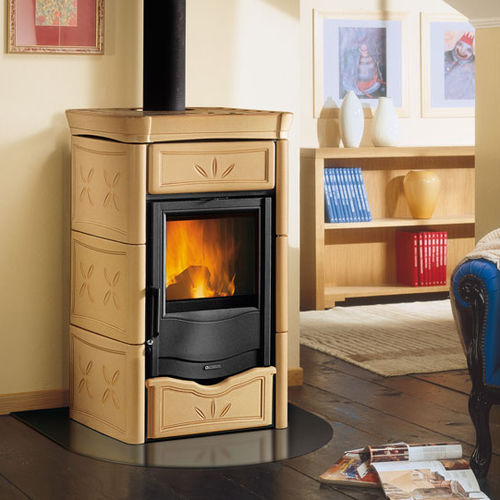 Печь с паровым котлом на дровах - TERMONICOLETTA EVO D.S.A. - La Nordica-Extraflame - современная / из чугуна