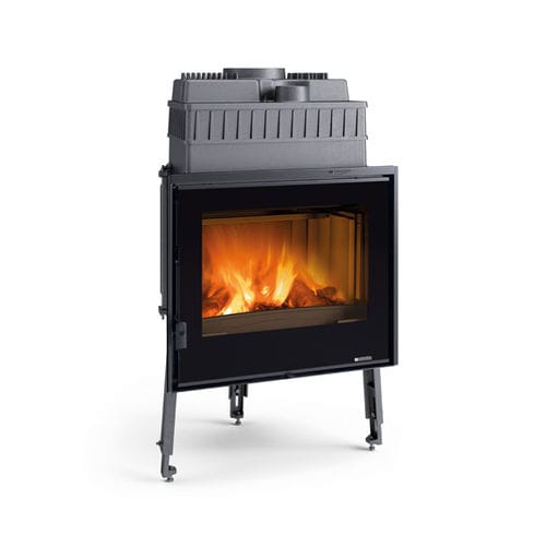 Дровяной камин - FOCOLARE 70 PIANO EVO CRYSTAL - La Nordica-Extraflame - отдельностоящий / Односторонний / с закрытой топкой