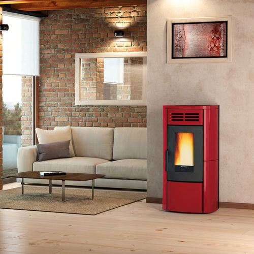 Печь-камин на пеллетах - TERRY PLUS - La Nordica-Extraflame - 0-5 кВ / 10 кВ...20 кВ / современная