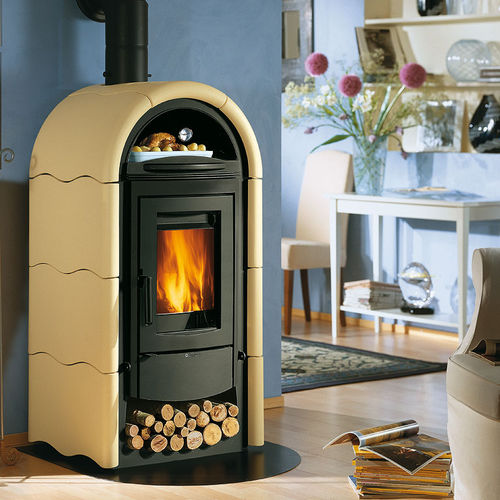 Печь-камин на дровах - STEFANY FORNO BII - La Nordica-Extraflame - 10 кВ...20 кВ / традиционная / из чугуна