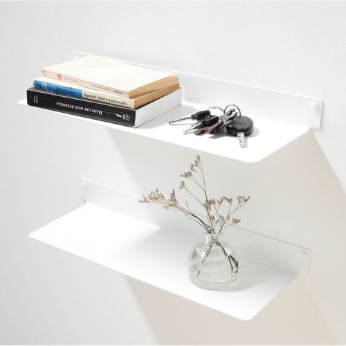 Настенный стеллаж - LINE45Bx2 - TEEbooks - современный / из лакированной стали / для профессионального использования