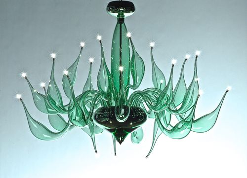 Современная люстра - LU Chandelier - LU Murano - из дутого стекла / из муранского стекла / для профессионального использования