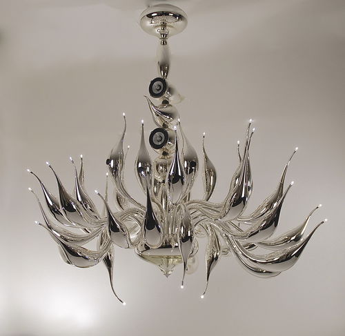 Люстра уникальный дизайн - ILLUSION  Chandelier - LU Murano - из дутого стекла / для профессионального использования / одноуровневая