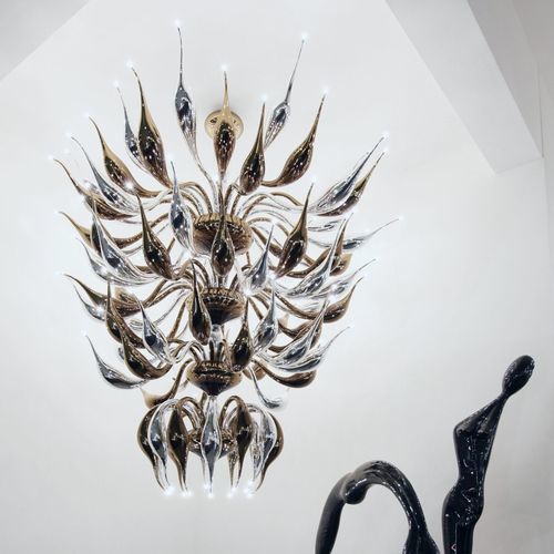 Современная люстра - Custom Made Chandelier - LU Murano - из дутого стекла / для профессионального использования / абажур