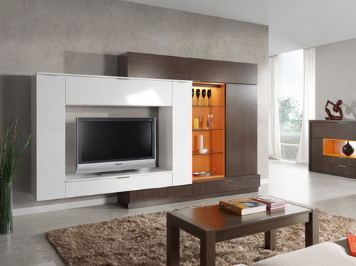 Современная тумба под телевизор - MILENIUM PLUS 4705 - Baixmoduls - из дерева
