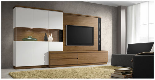 Современный настенный комплект для ТВ - ROMA 3959 - Baixmoduls - из дерева