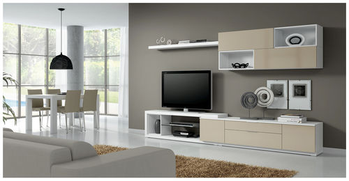 Современный настенный комплект для ТВ - ELI 8903 - Baixmoduls - из дерева