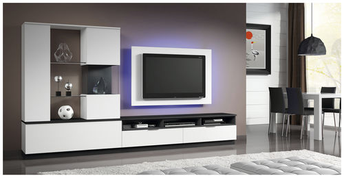 Современный настенный комплект для ТВ - ELI 8922 - Baixmoduls - из дерева / из лакированной древесины