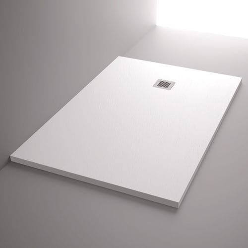 Прямоугольный душевой поддон - Slate texture - HISPABAÑO - напольный / из полимера / по индивидуальному заказу